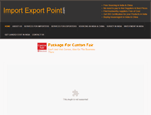 Tablet Screenshot of importexportpoint.com